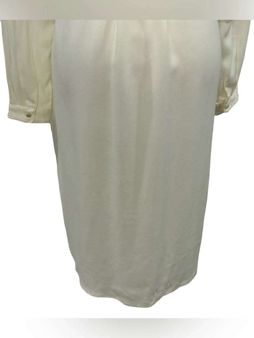 Tiny Ivory Boho Festival Shirt Dress Embroidered Lace XS S Country Cottagecore - Picture 13 of 16